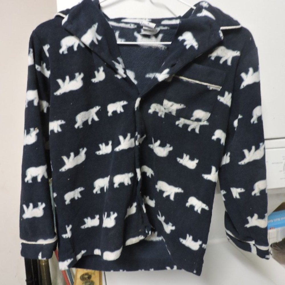 Gap women's button up fleece shirt polar bears 10
